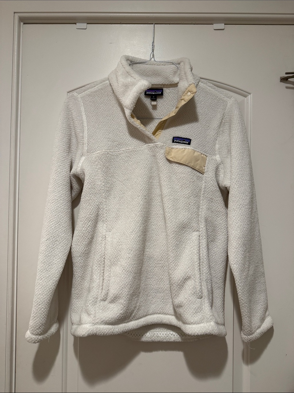 Patagonia Cream Snap-T with Tan Chest Placket